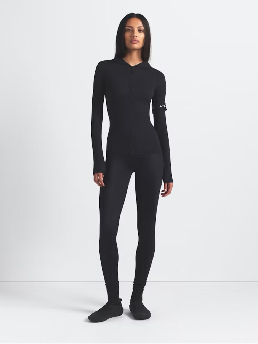 NikeSKIMS SHINE Bonded Waist 26” Legging Limited Edition: Obsidian M